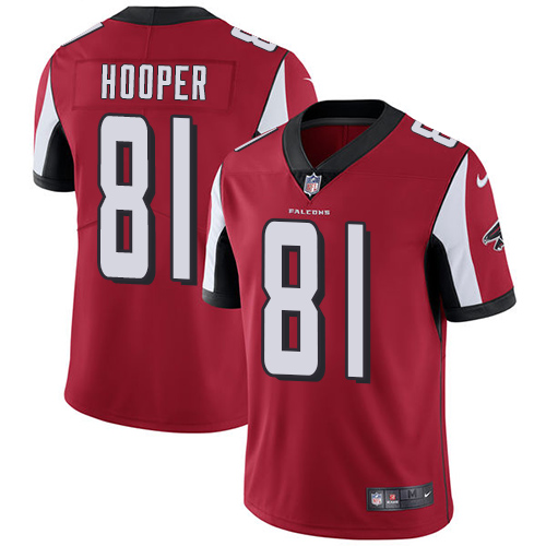2019 men Atlanta Falcons 81 Hooper red Nike Vapor Untouchable Limited NFL Jersey